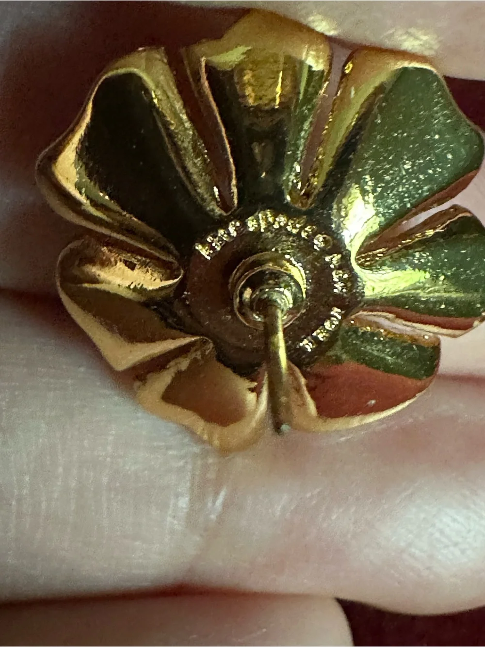 Vintage Kate Spade Gold-Plated Turquoise Flower Stud Earrings Never Use